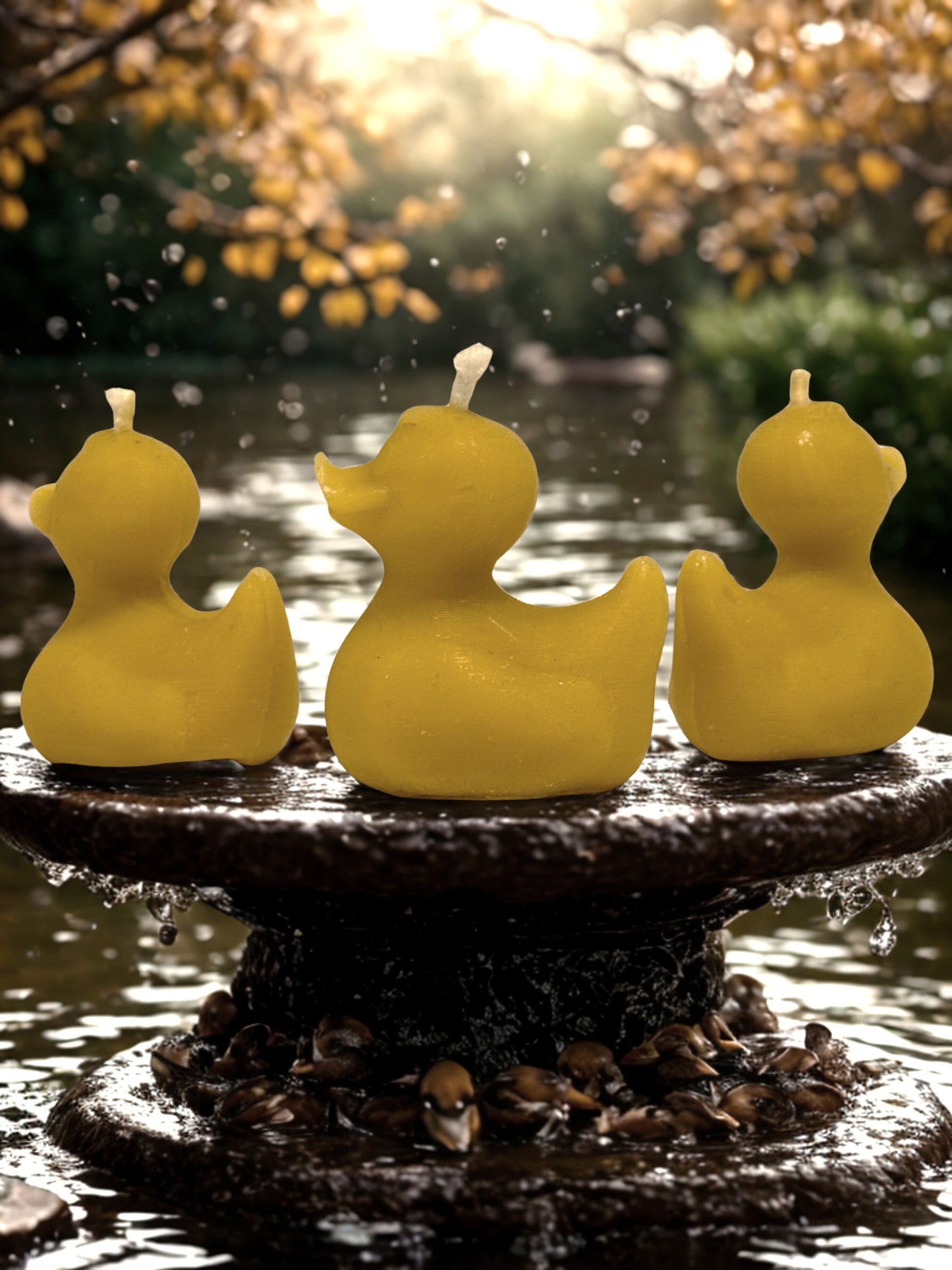 Beeswax Duckling Candle