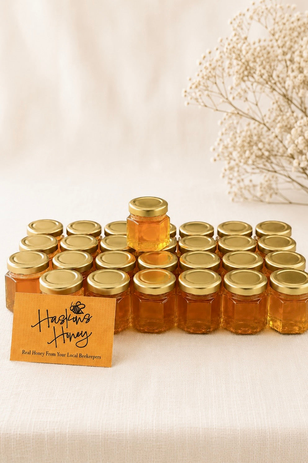 Wildflower Honey Favour Jars
