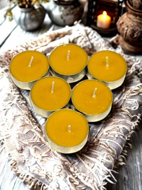 Natural Beeswax Tealights